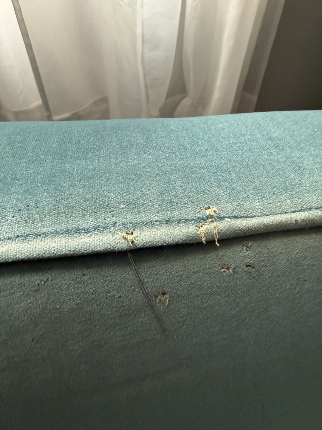 Vintage Teal Velvet Armchair - photo 5
