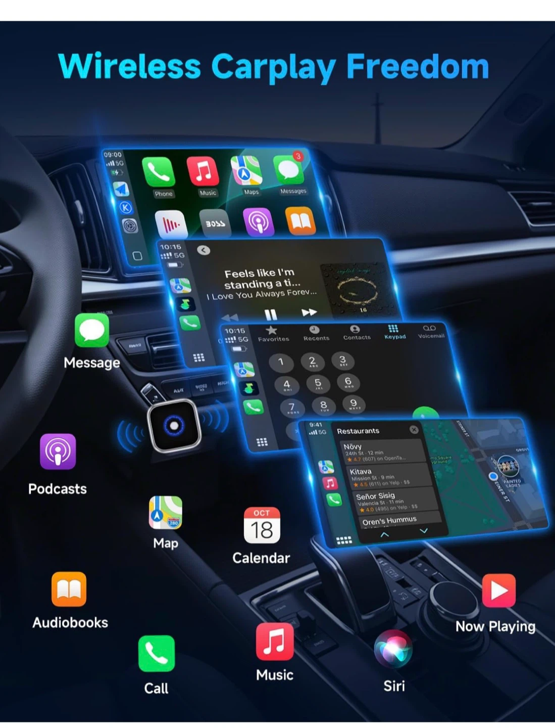 Ultra Mini Wireless Android Auto & CarPlay Adapter - photo 3