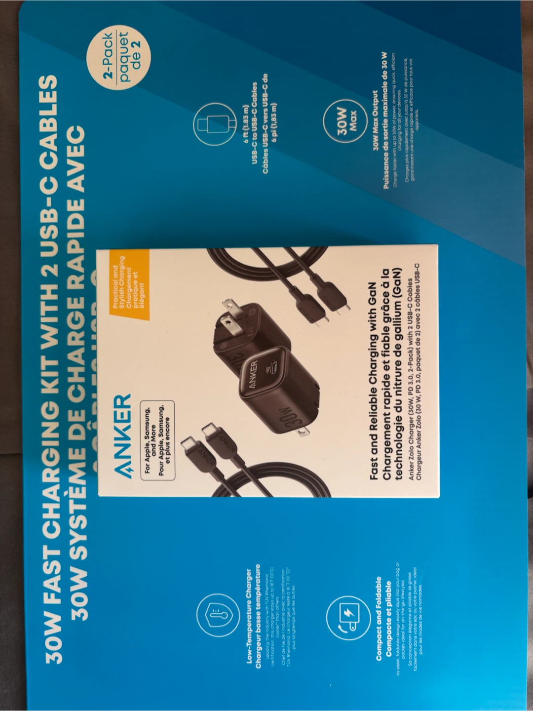 Anker 30W Fast Charging Kit with 2 USB-C Cables - photo 3