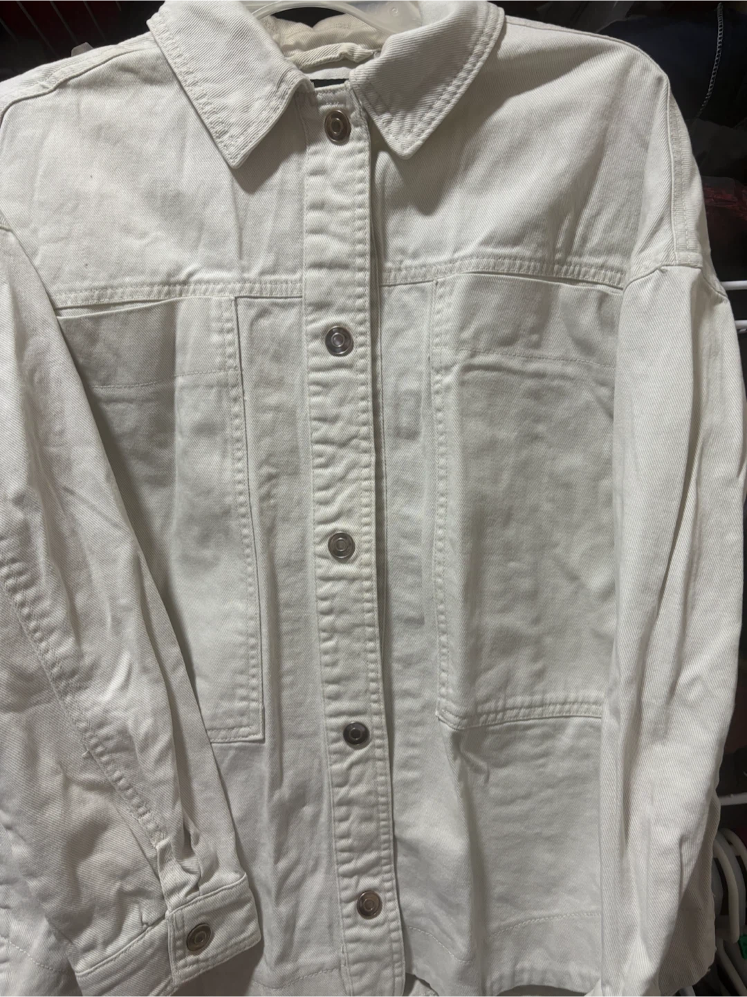 ZARA cream Denim Jacket