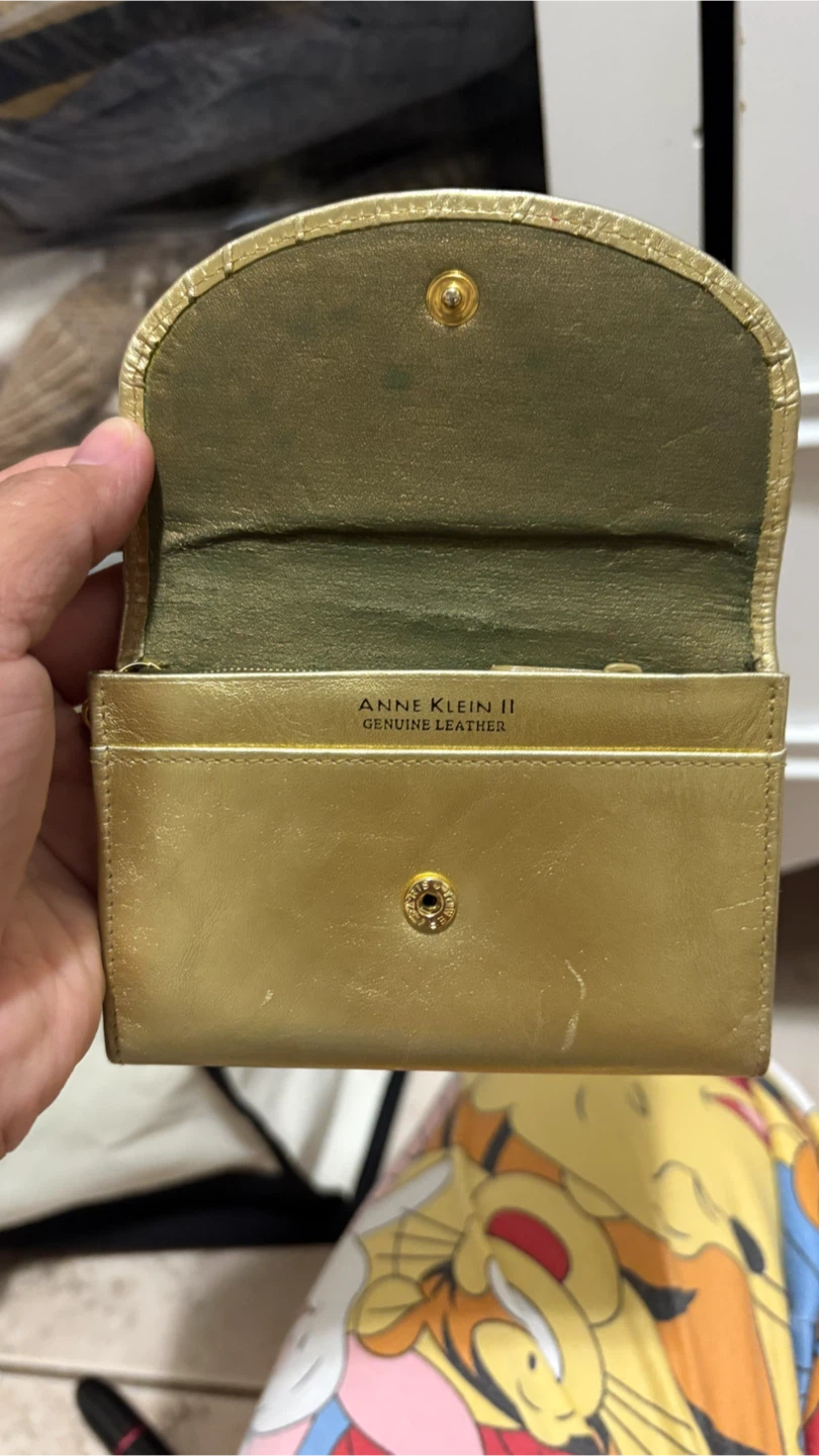 Anne Klein II Gold Genuine Leather Wallet with Key Ring - photo 2