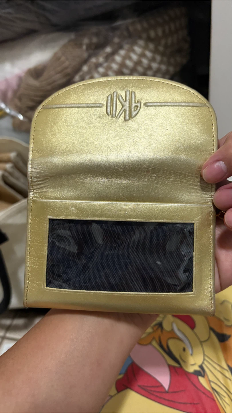 Anne Klein II Gold Genuine Leather Wallet with Key Ring - photo 3