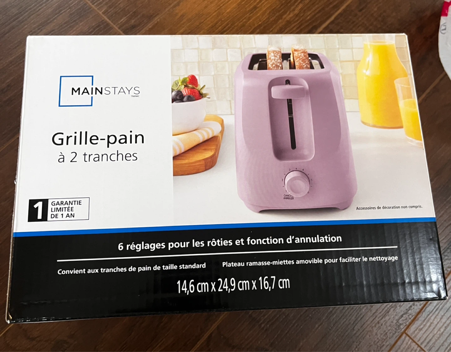 Mainstays 2-Slice Toaster - Lavender