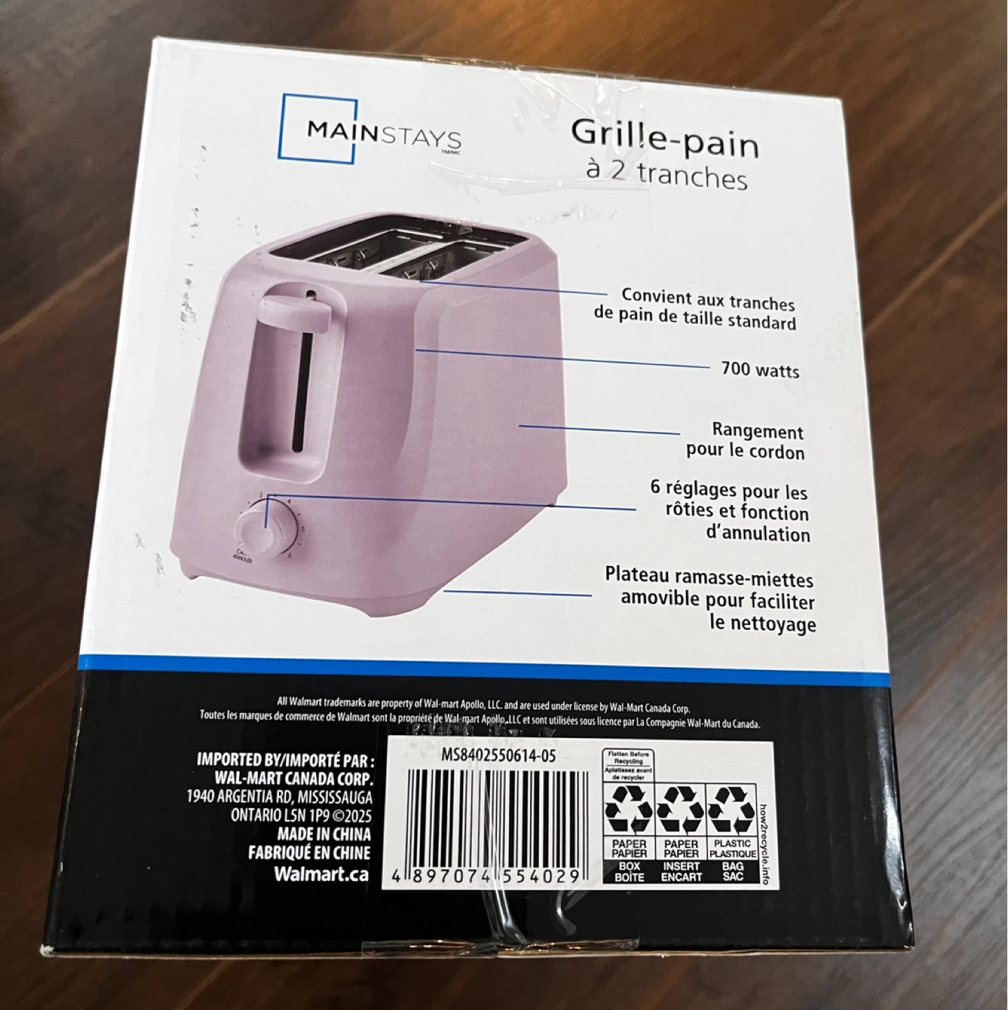 Mainstays 2-Slice Toaster - Lavender - photo 2