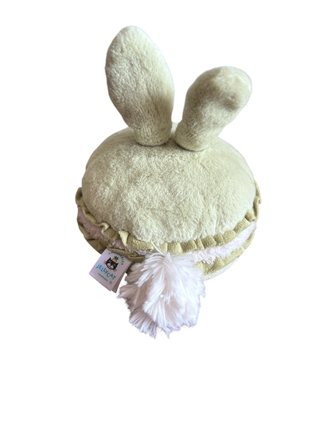 Jellycat Dainty Dessert Bunny Macaron Sage Green Plush - photo 4