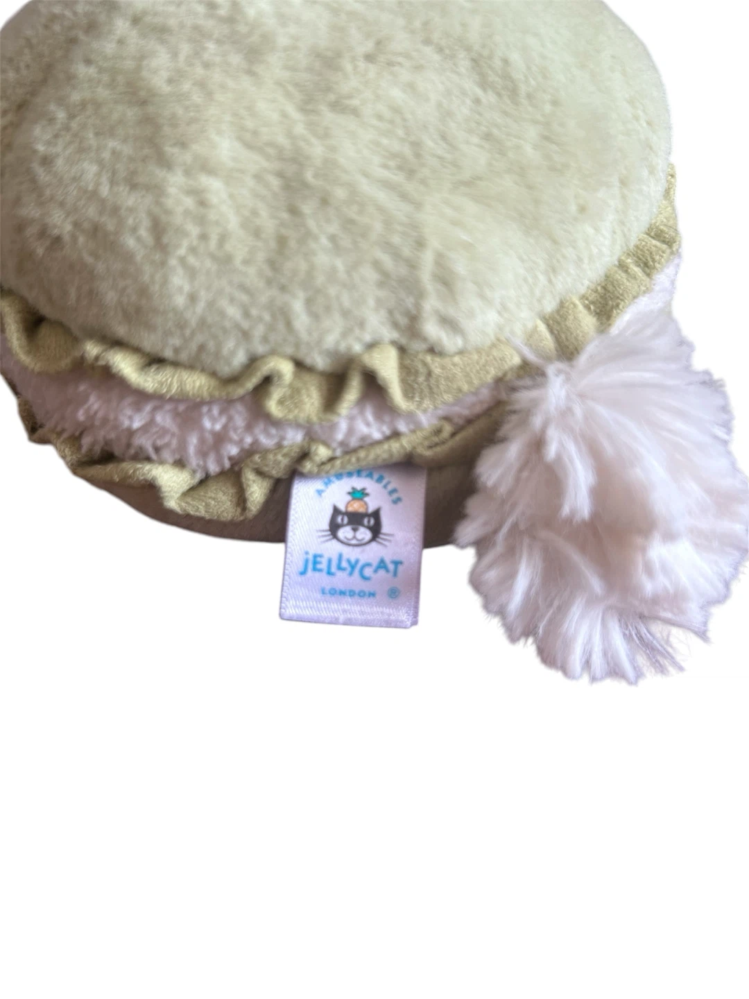 Jellycat Dainty Dessert Bunny Macaron Sage Green Plush - photo 5