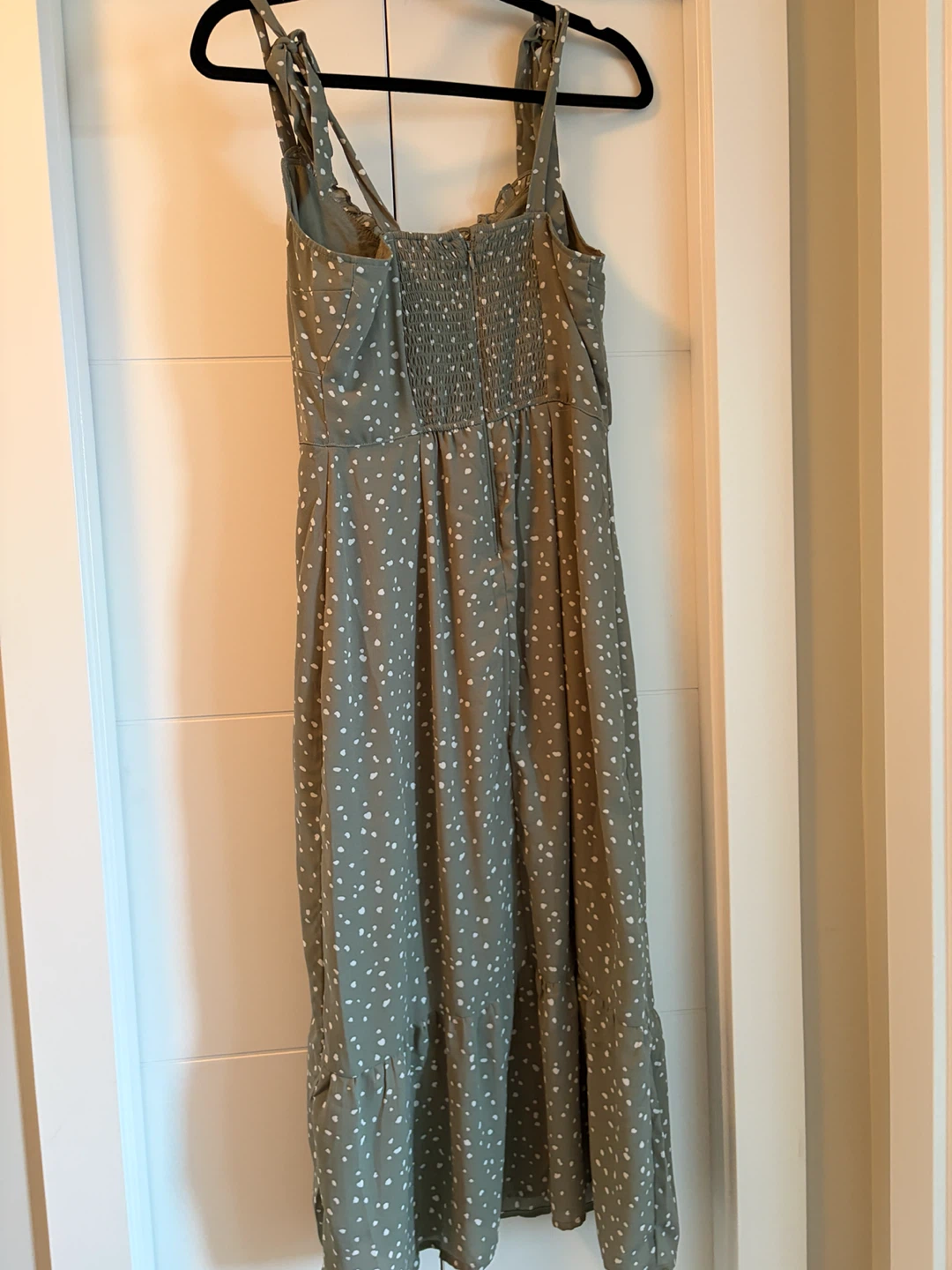 Abercrombie & Fitch Green Speckled Midi Dress - Size S - photo 2