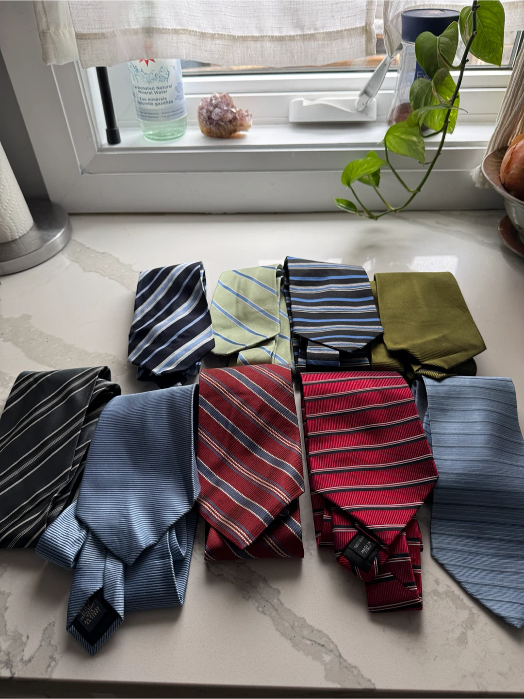 Bundle of 9 Men's Ties - J.A. Bank, Nautica, Banana Republic