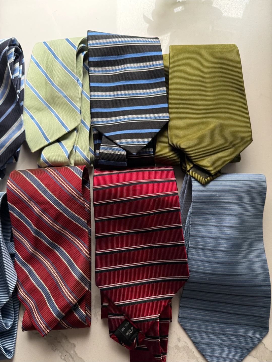 Bundle of 9 Men's Ties - J.A. Bank, Nautica, Banana Republic - photo 3