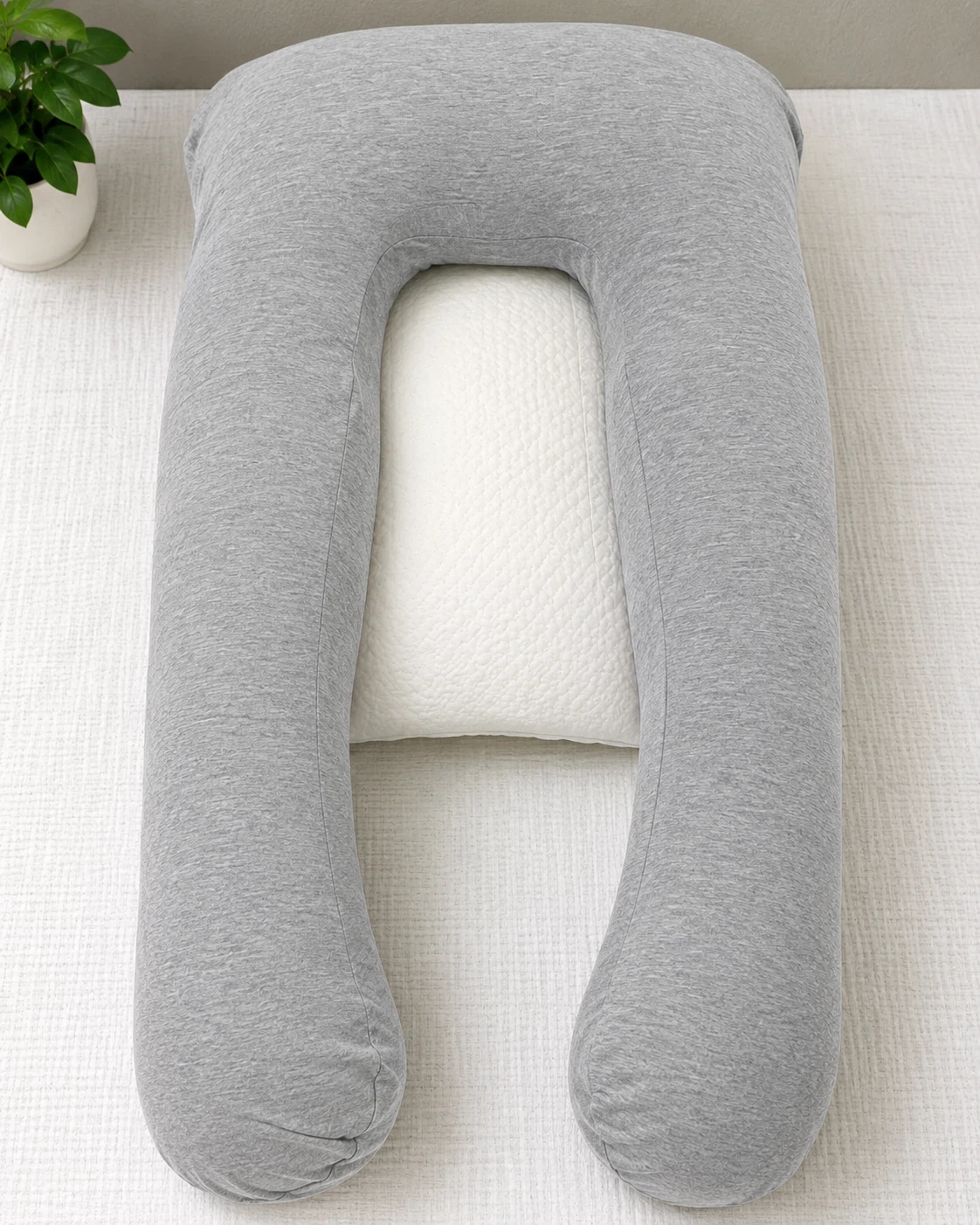 Grey pregency pillow