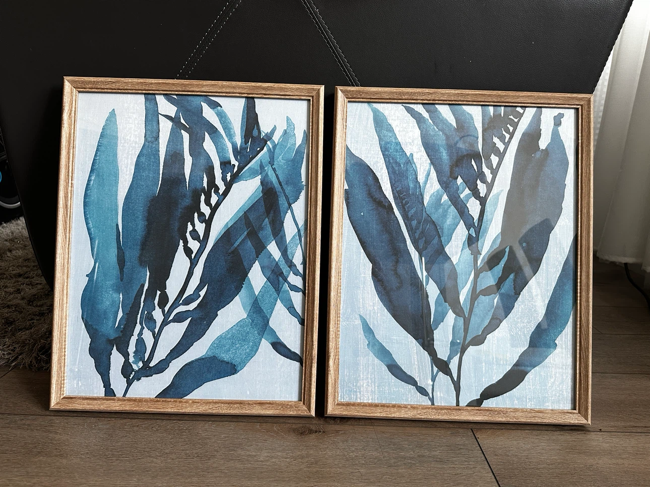 Set of 2 Framed Seaweed Wall Art
