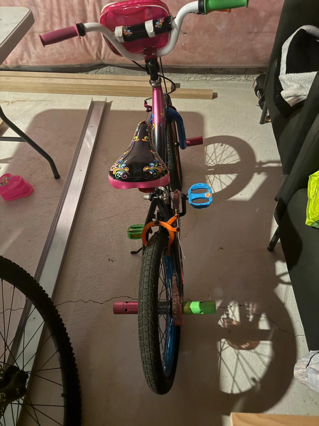 Pink and Black Kids' Bike
