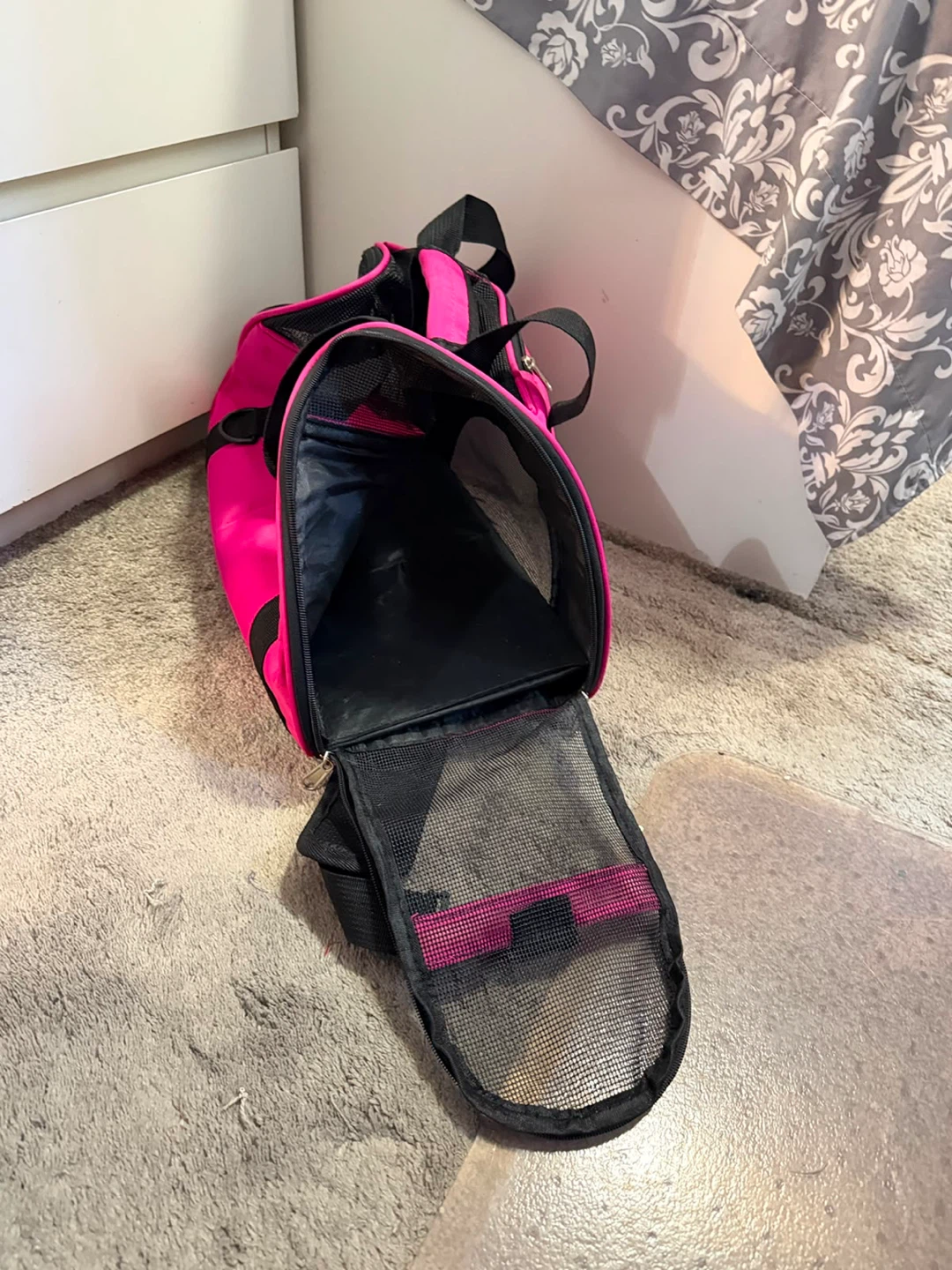 Pink and Black Pet Carrier Bag - photo 2