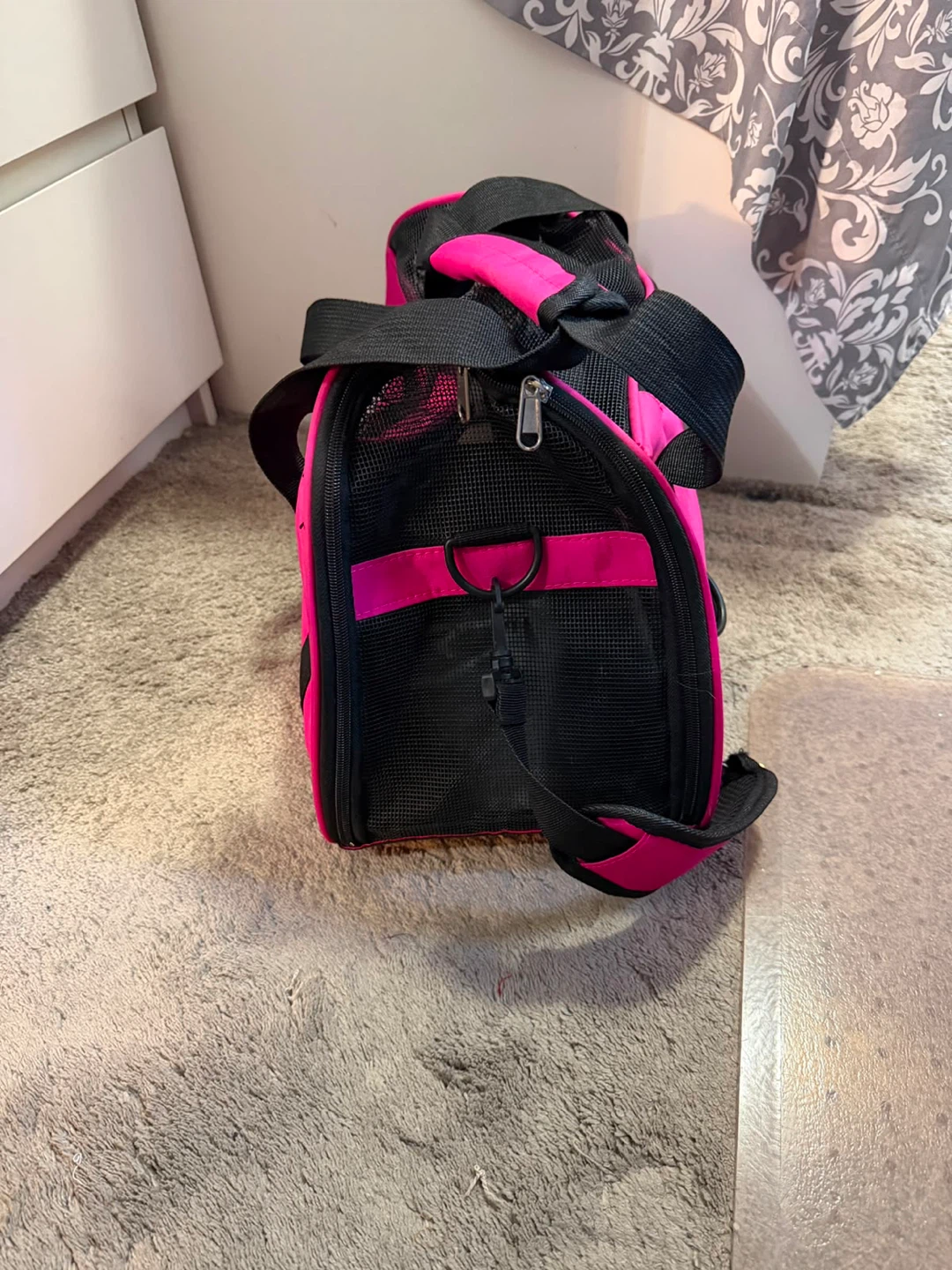 Pink and Black Pet Carrier Bag - photo 3