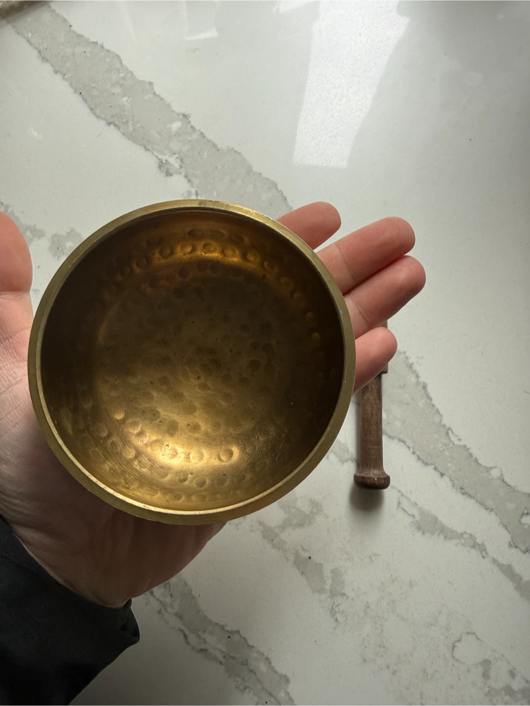 Tibetan Brass Singing Bowl with Mallet
