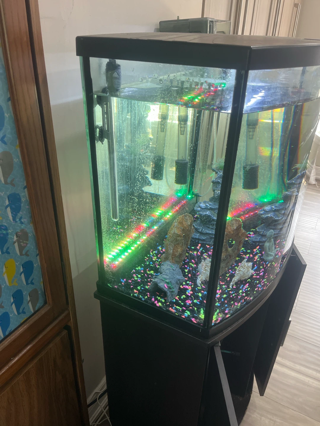 Curved Aquarium with Stand and Accessories - photo 3