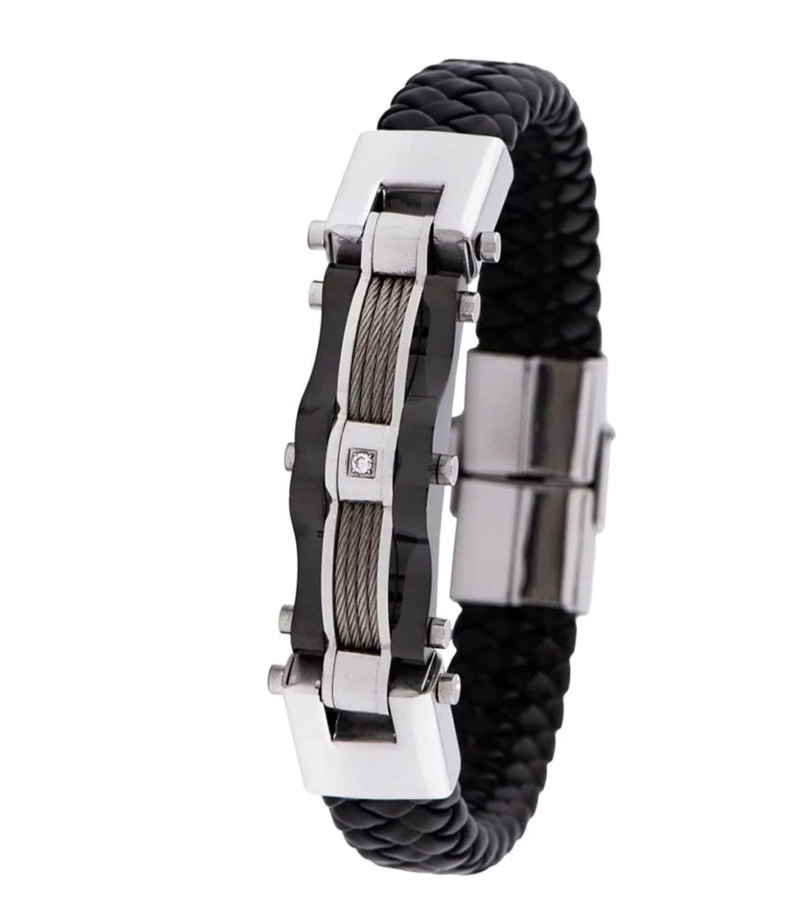 Invicta Men's Bracelet - Titanium, Leather & Stainless Steel
