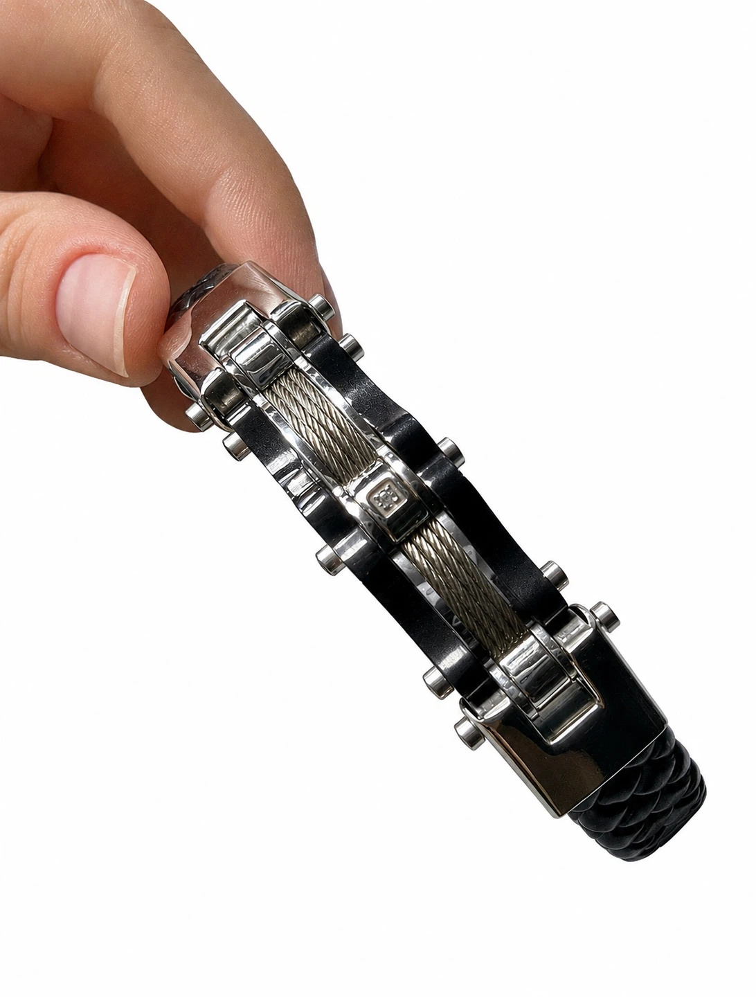 Invicta Men's Bracelet - Titanium, Leather & Stainless Steel - photo 3