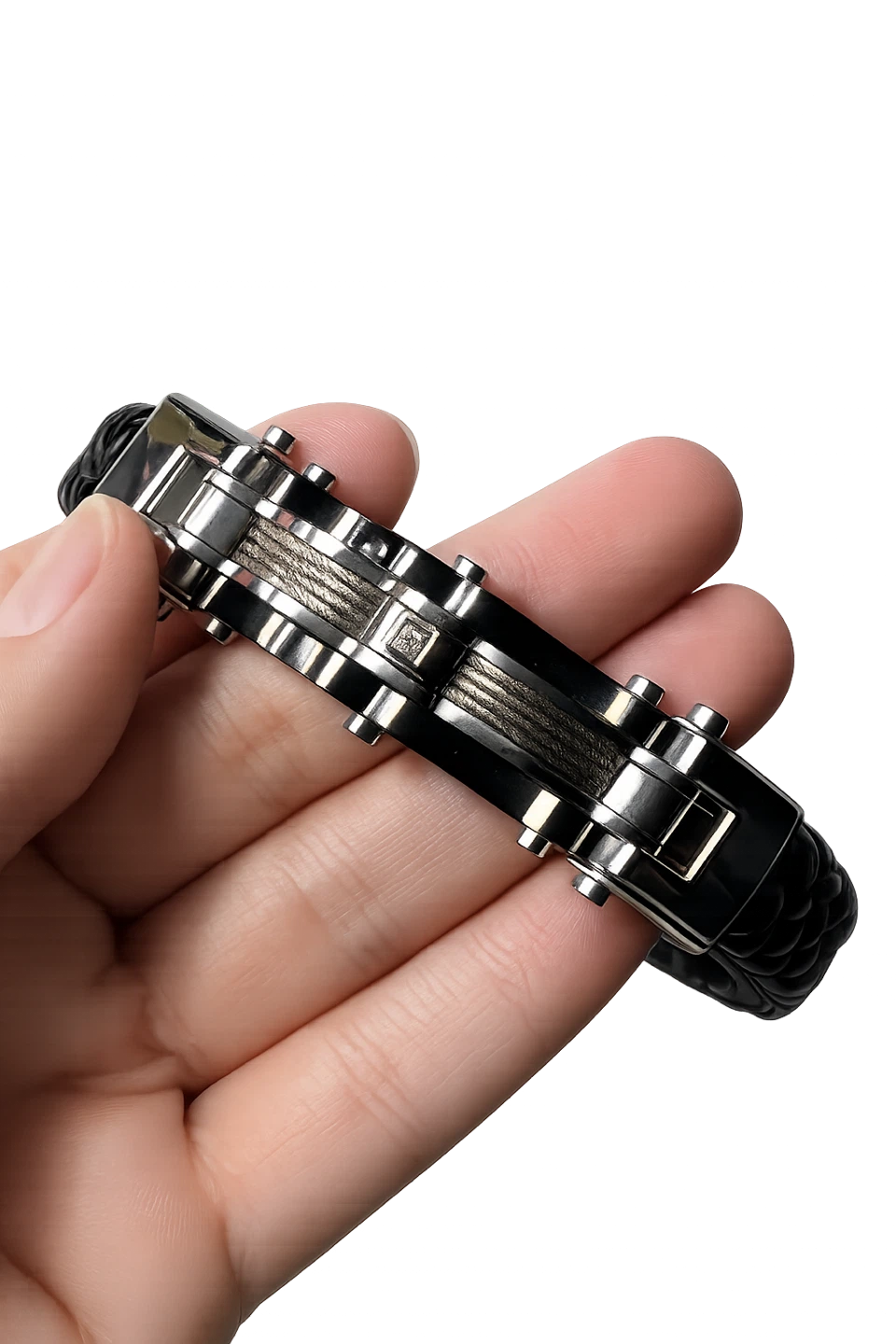 Invicta Men's Bracelet - Titanium, Leather & Stainless Steel - photo 4