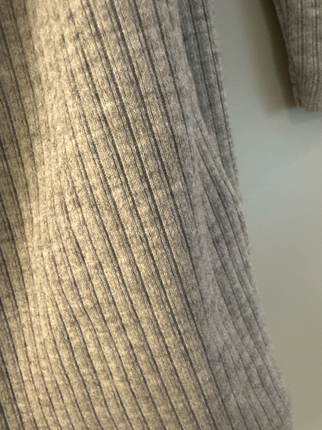 Japanese brand light Grey Ribbed Boat Neck Top - photo 3
