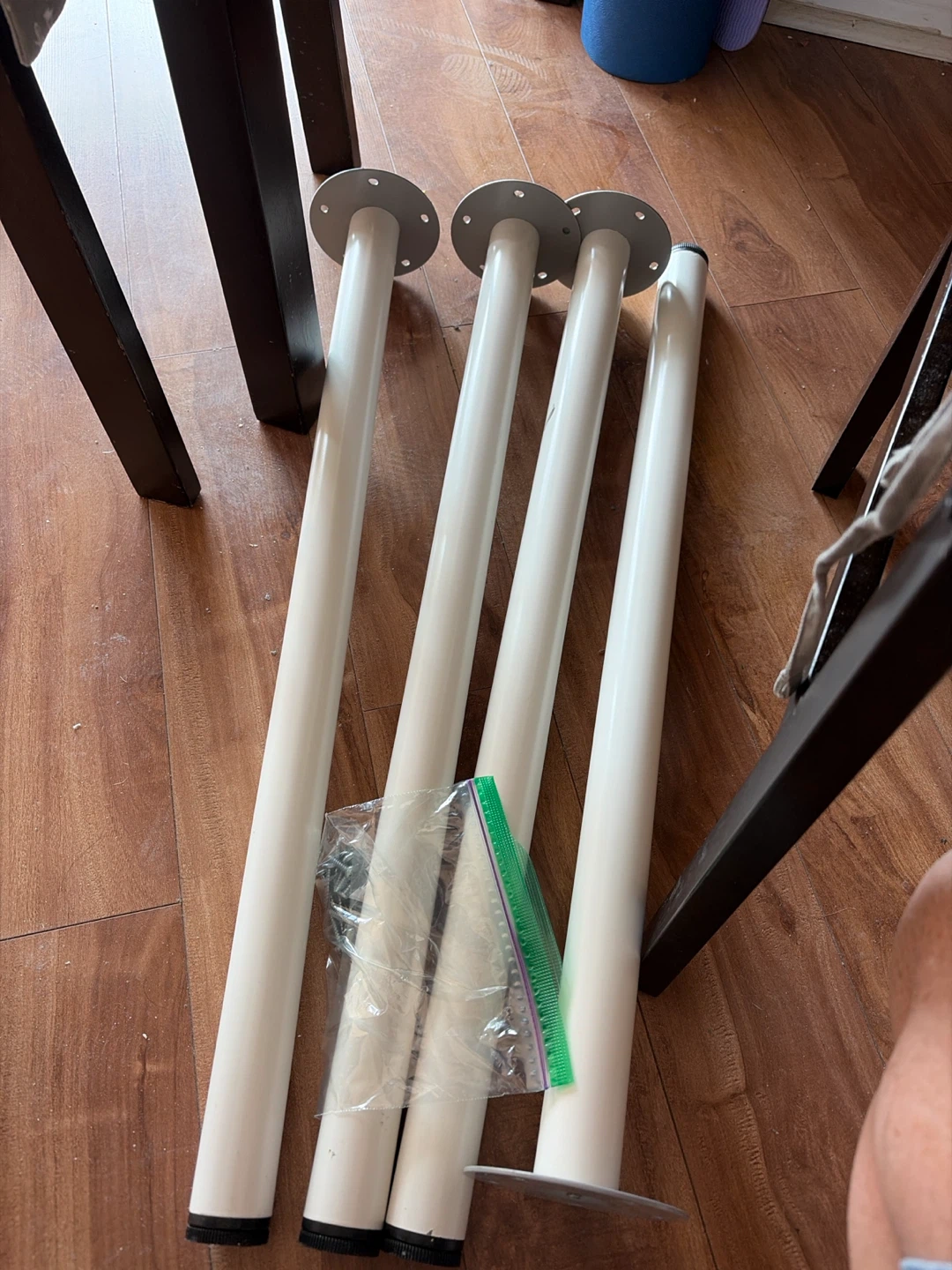 Set of 4 White Table Legs