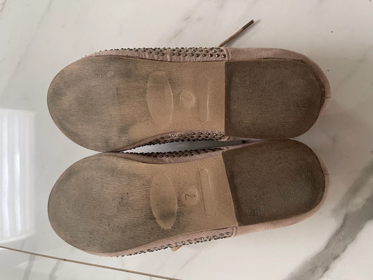 Women's Pink Studded Oxfords Size 7 - photo 5