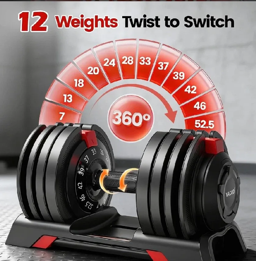 YAGUD Adjustable Dumbbell Set