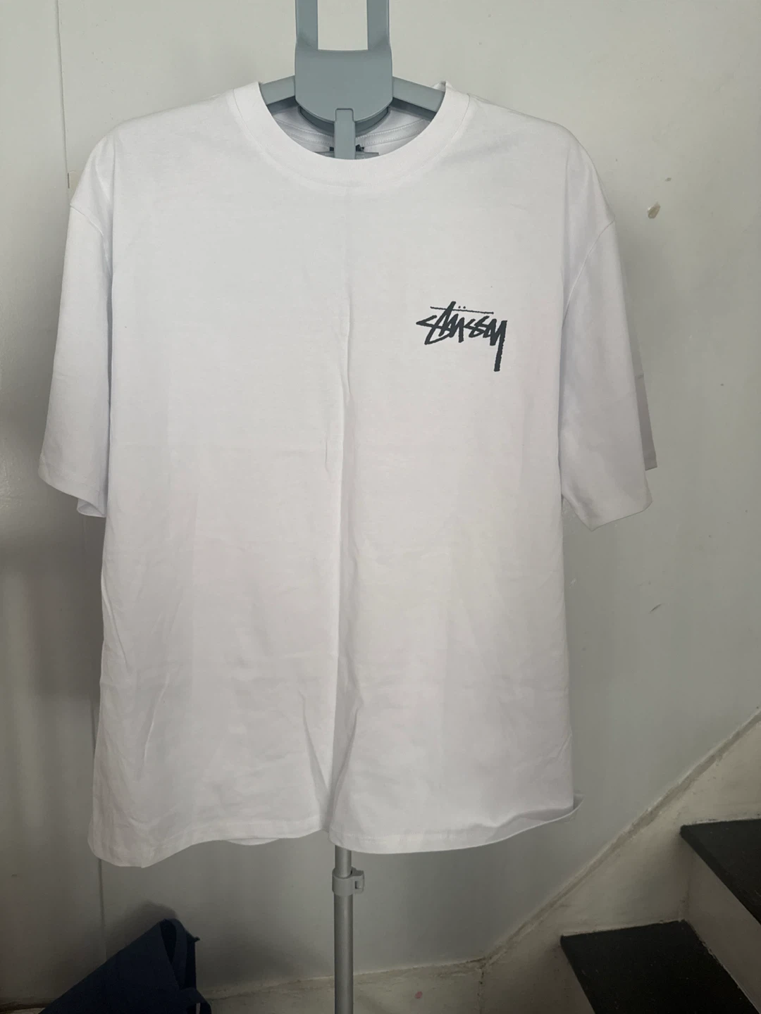 Stüssy White Dice Graphic T-Shirt XL