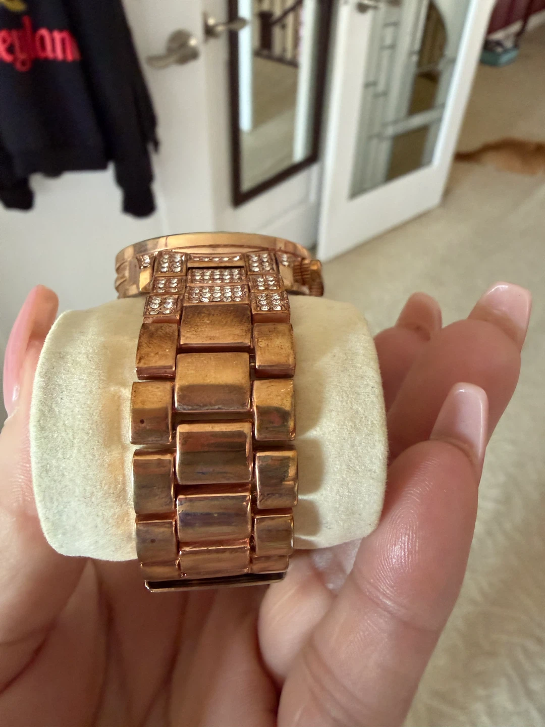 AKRIBOS XXIV Rose Gold Bling Watch