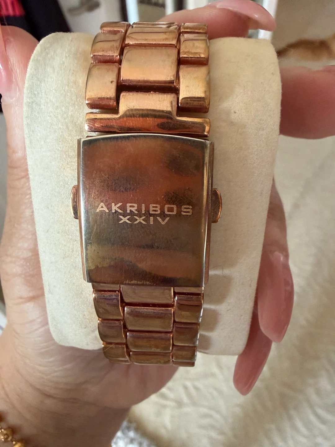 AKRIBOS XXIV Rose Gold Bling Watch - photo 2