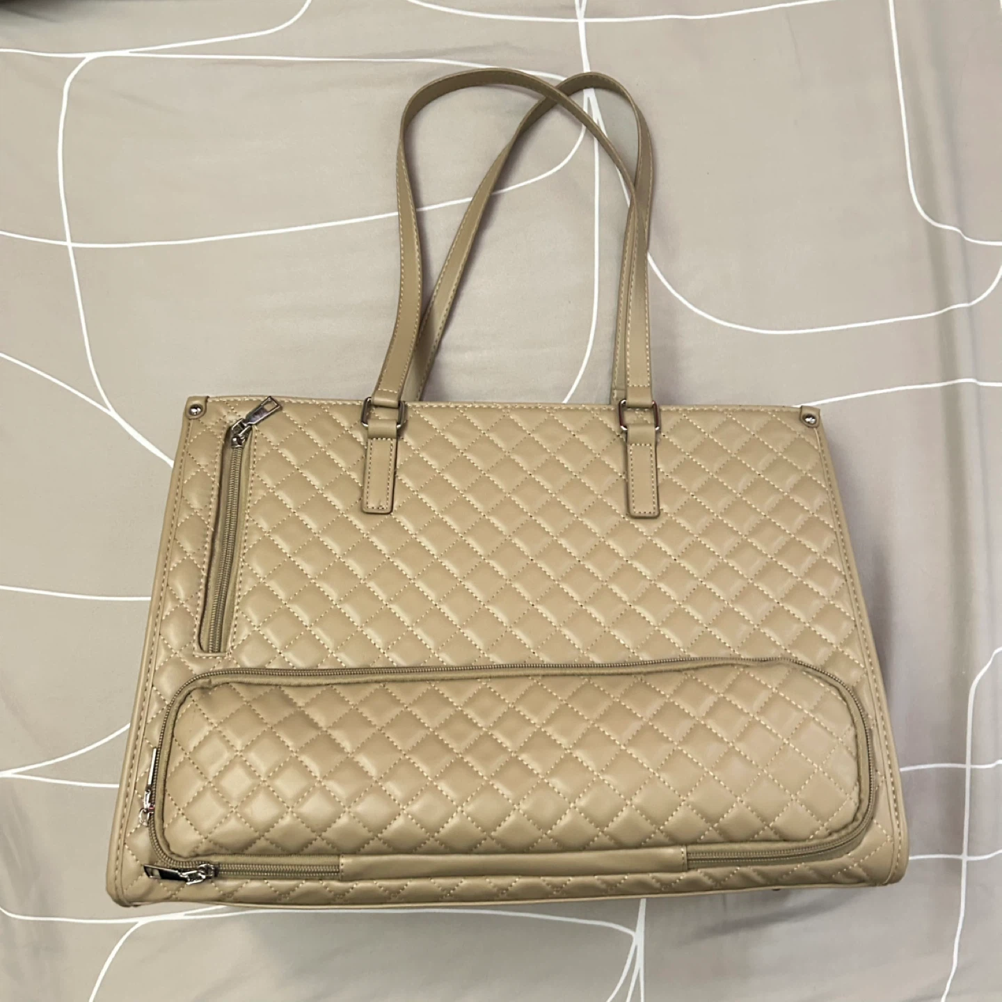 Large Capacity Beige Tote bag