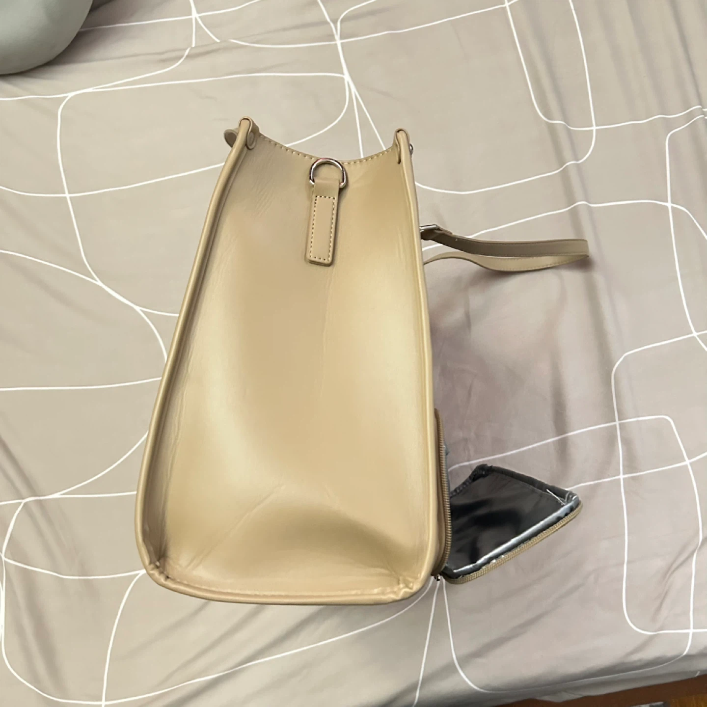 Large Capacity Beige Tote bag - photo 4