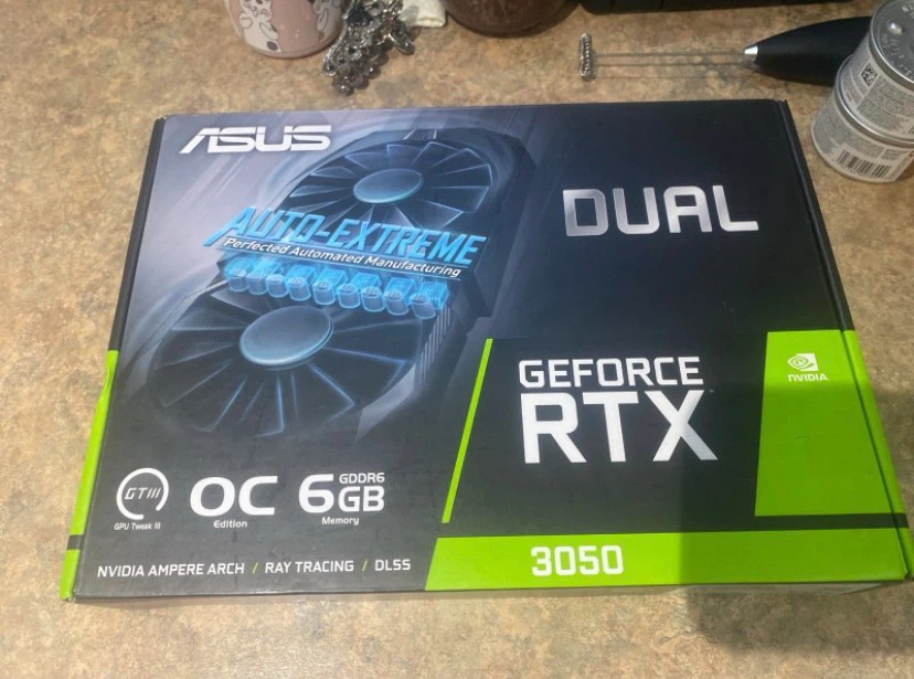ASUS GeForce RTX 3050 OC 6GB GDDR6 - Used - Original Box Include