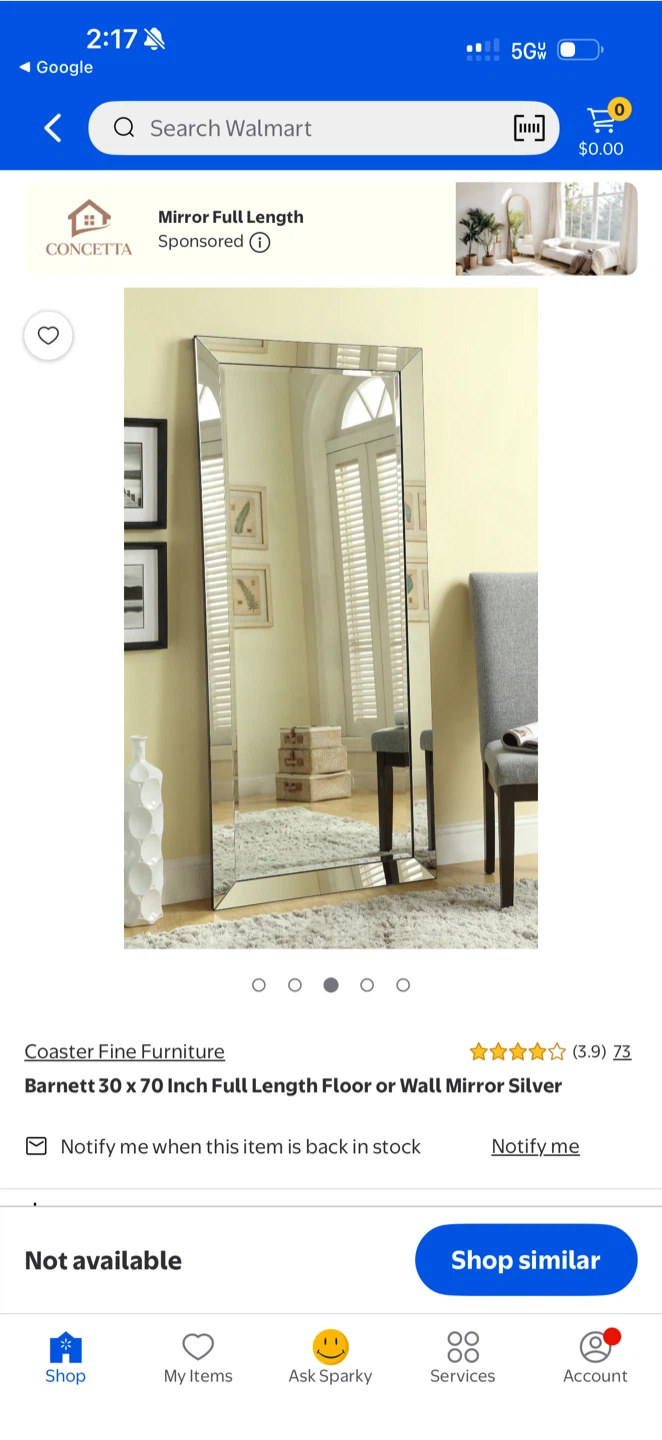 Concetta Mirror Full Length