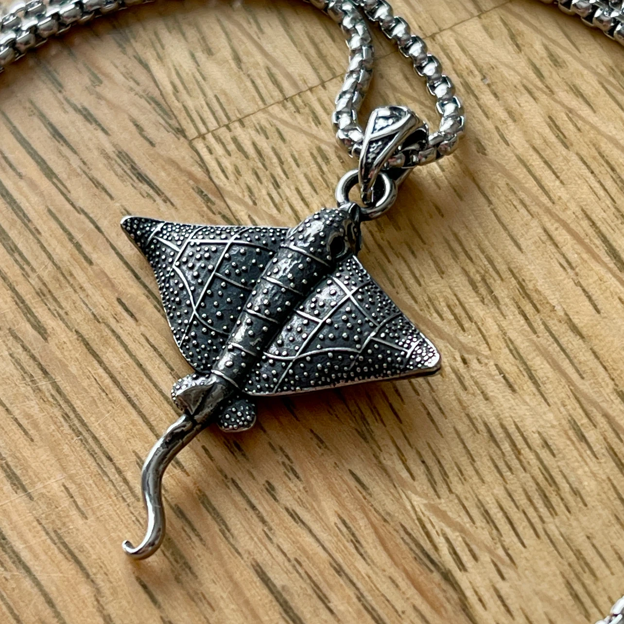 Stingray stainless steel necklace