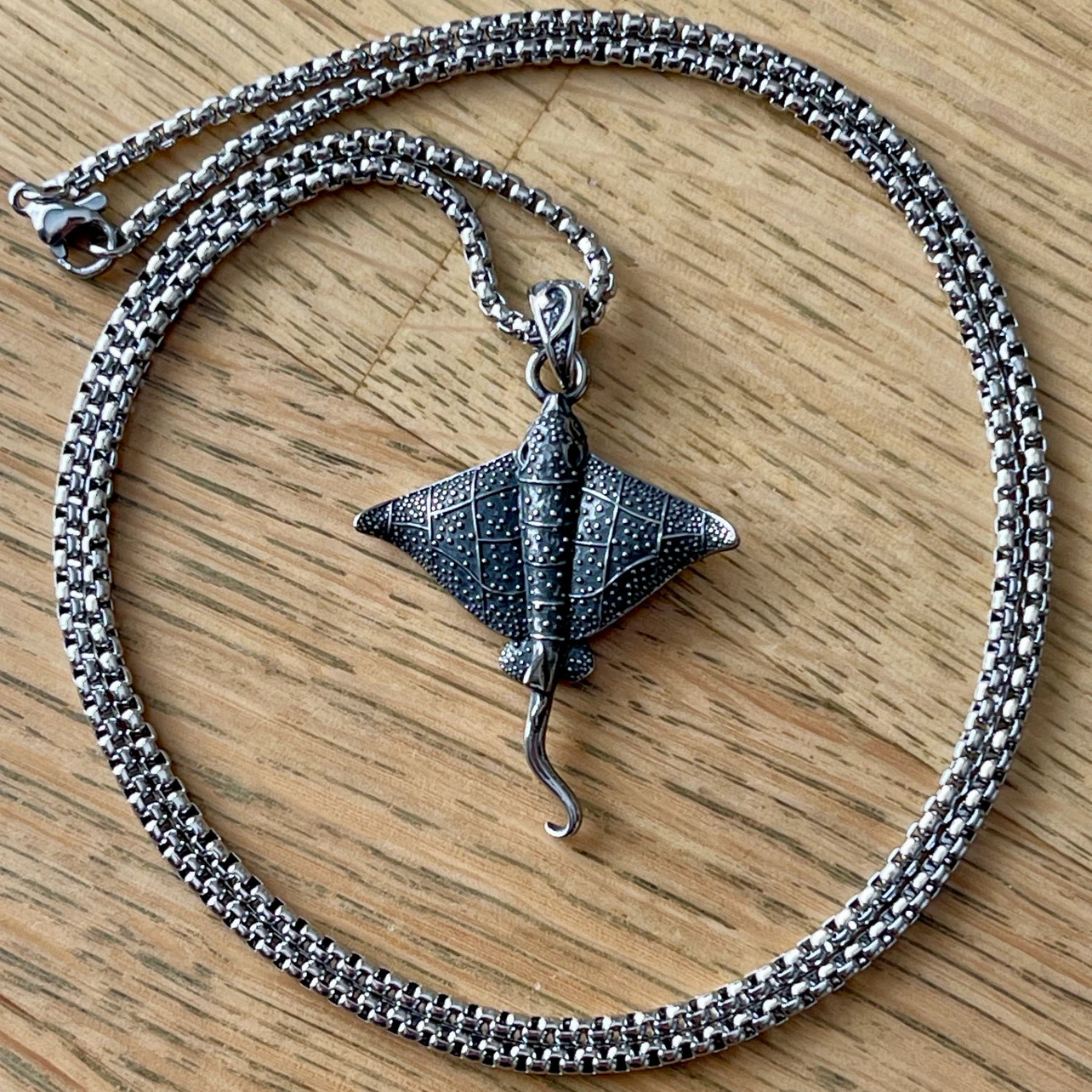 Stingray stainless steel necklace - photo 3
