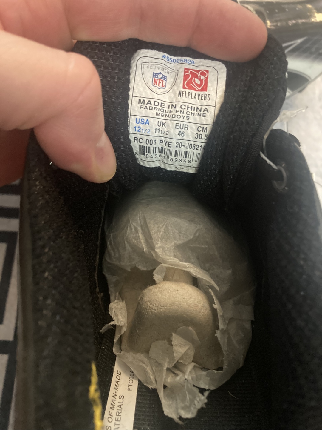 Reebok Football Cleats - Black and White - photo 2