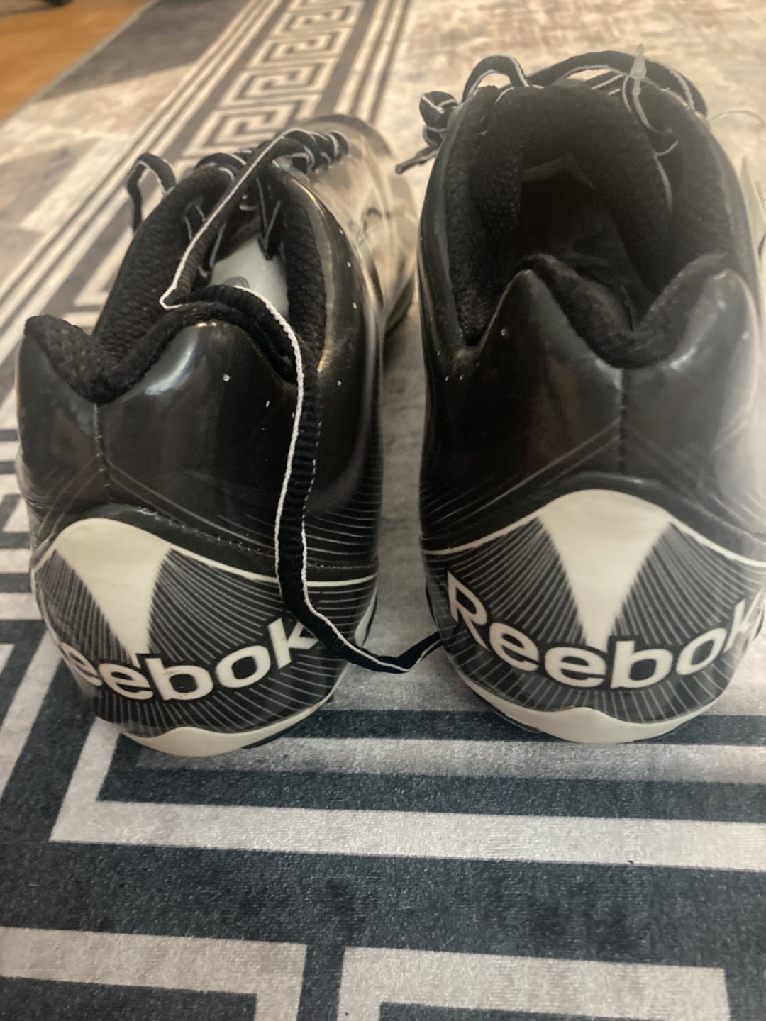 Reebok Football Cleats - Black and White - photo 4