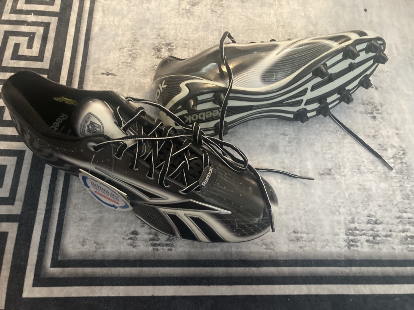 Reebok Football Cleats - Black and White - photo 5