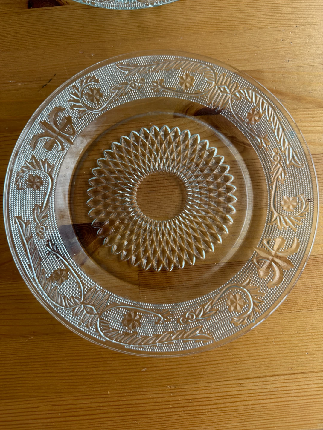 Clear Glass Decorative Plate - photo 2