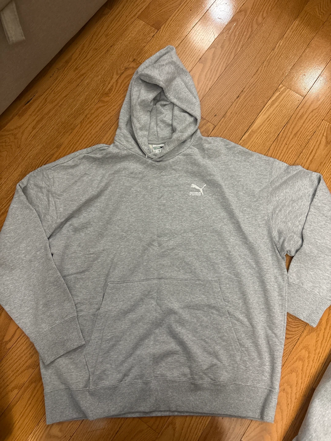 Puma Grey Hoodie - Size XL