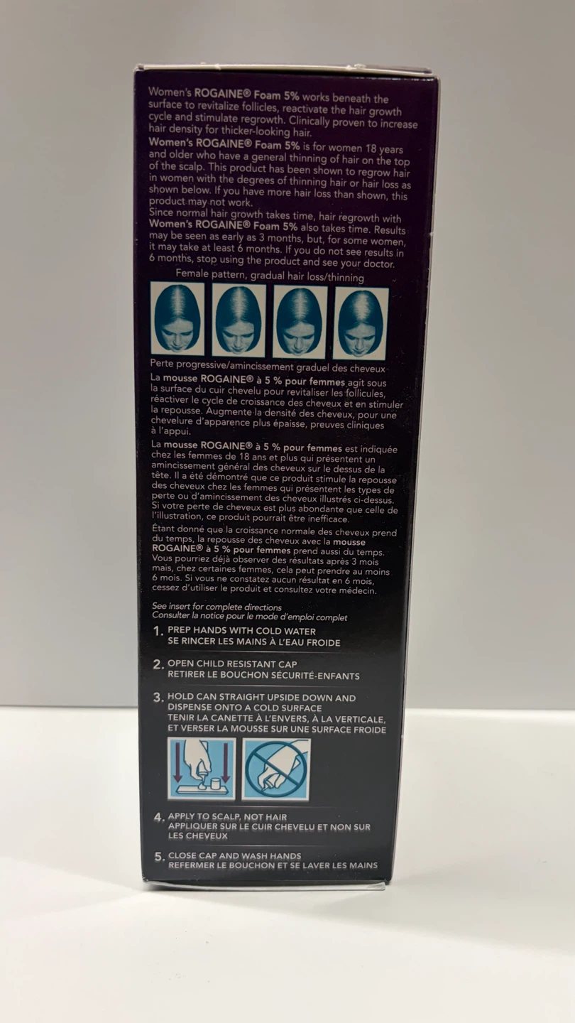 Women's Rogaine Foam 5% Hair Regrowth Treatment - photo 2