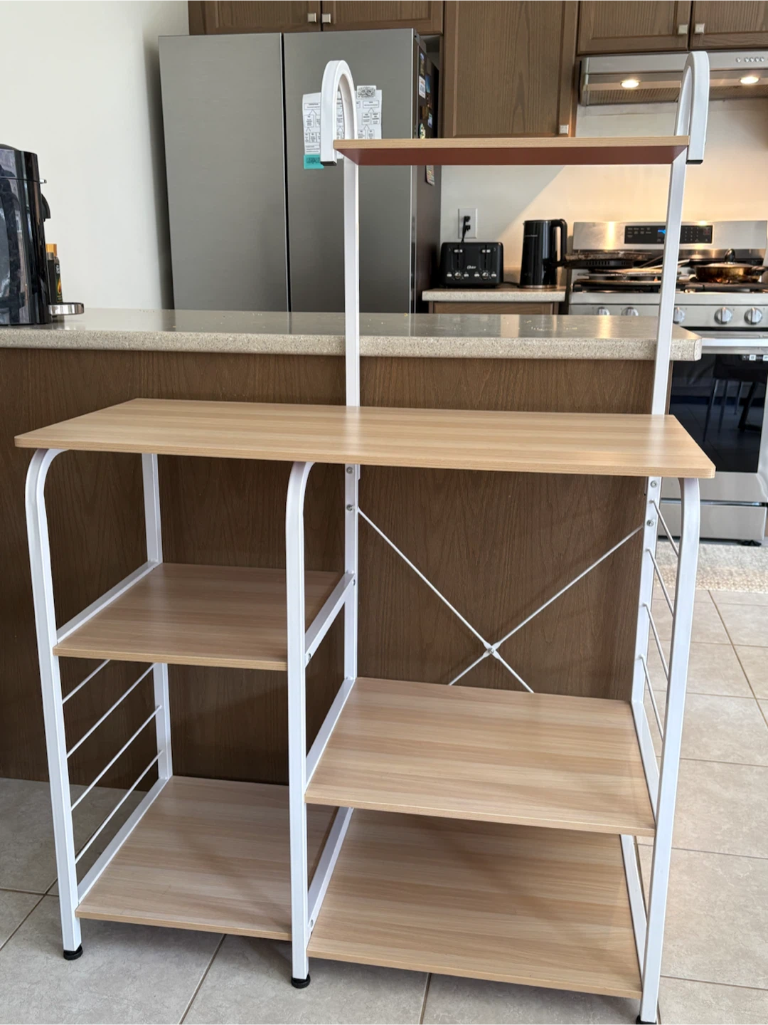 Kitchen storage table- microwave table- coffee/drinks bar - photo 2
