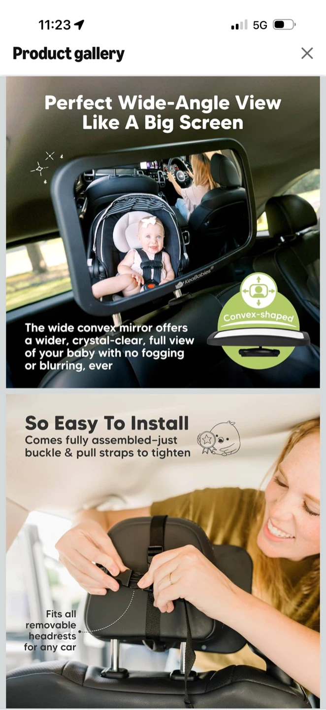 KeaBabies Baby Car Mirror - photo 3