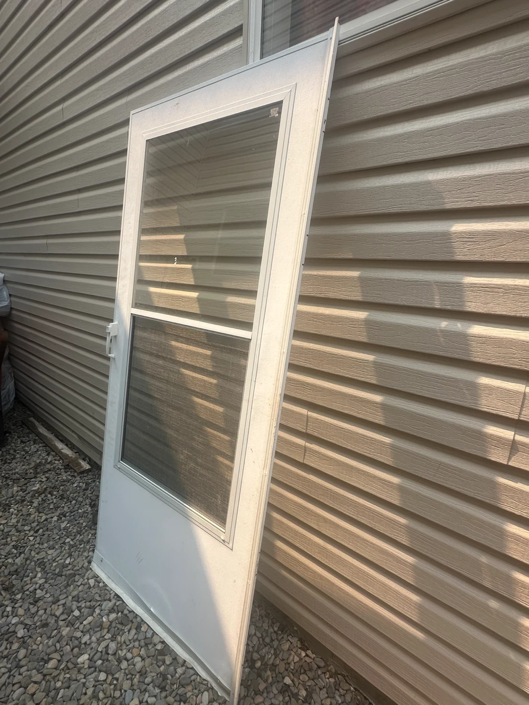 White storm  Door