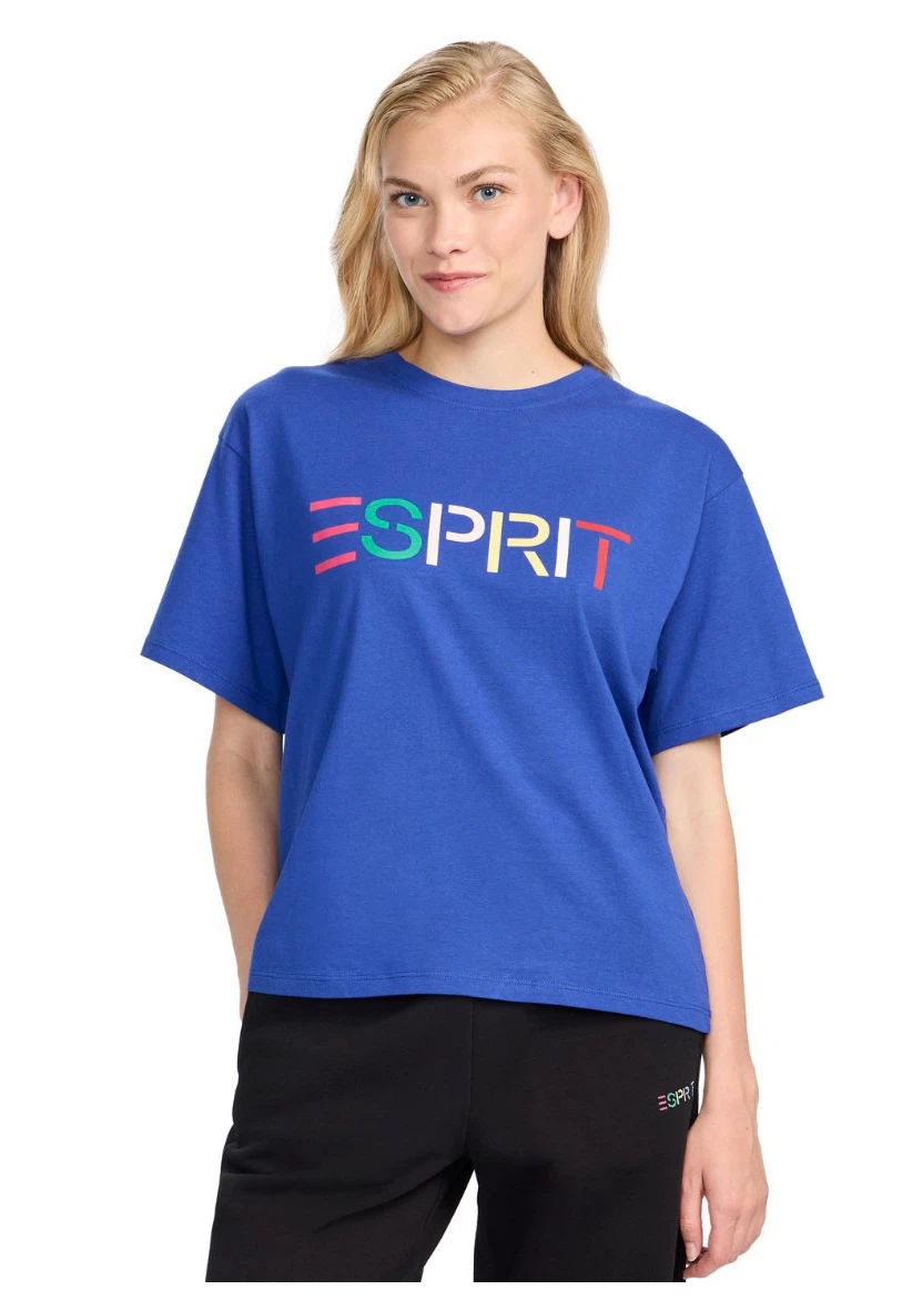 ESPRIT Women's Logo Crewneck Tshirt, Retro 80s - Size Large - photo 3
