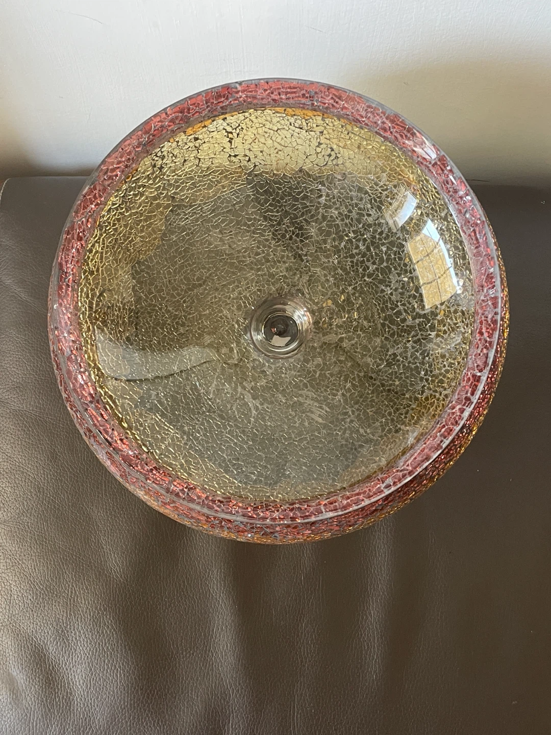 Mosaic Glass Pedestal Bowl - photo 2