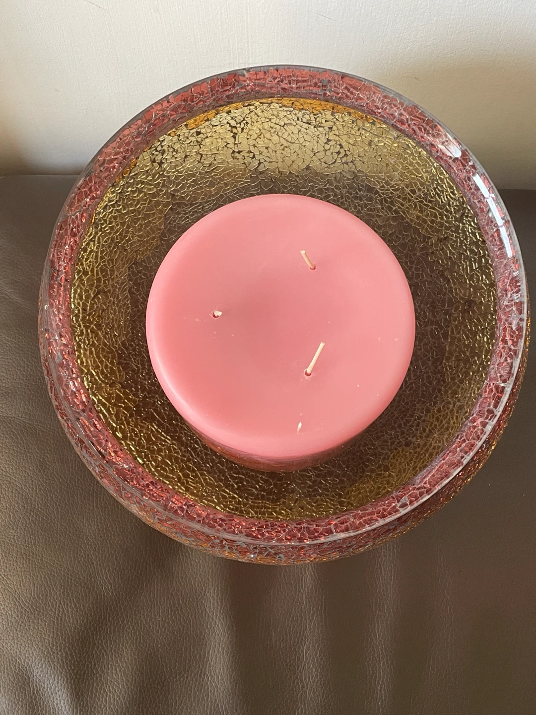 Mosaic Glass Pedestal Bowl - photo 3