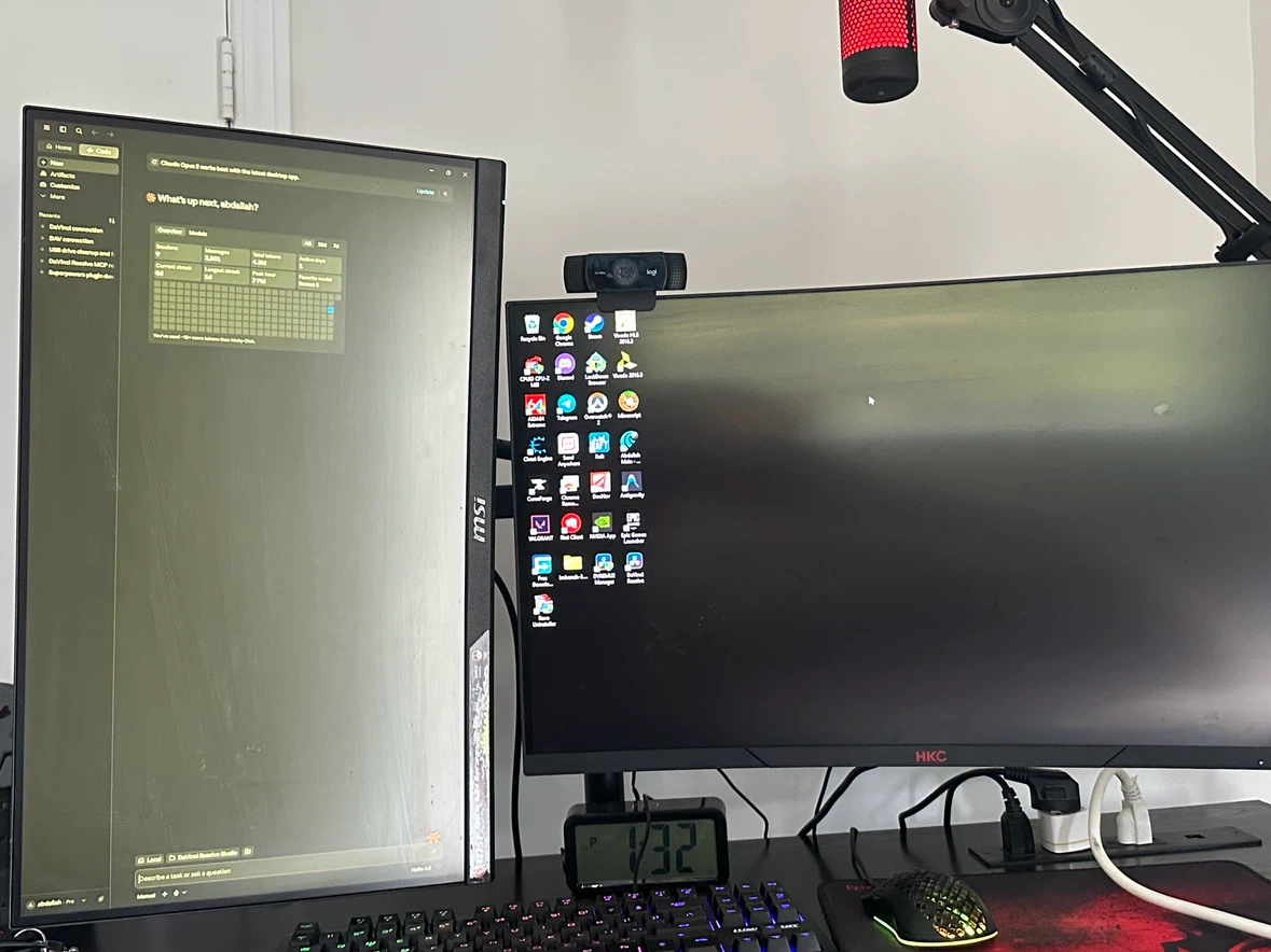 HKC 27" 240Hz IPS + MSI G24C4 24" 144Hz