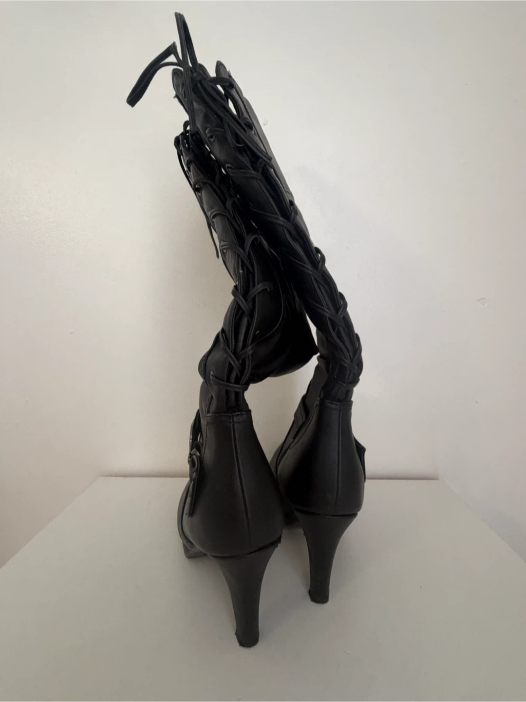 Black Page-65 Knee-High Boots Size 10 - photo 2